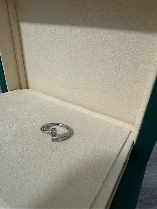 Cartier Jewelry - Cartier retro since 1990 Silver Open-Ended Ring with Pavé Accents